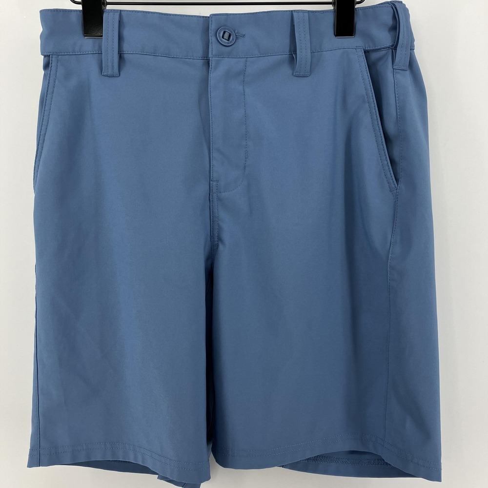 Huk Shorts Mens Small Blue Kona Performance Stretch Fishing Outdoor 9" Beach